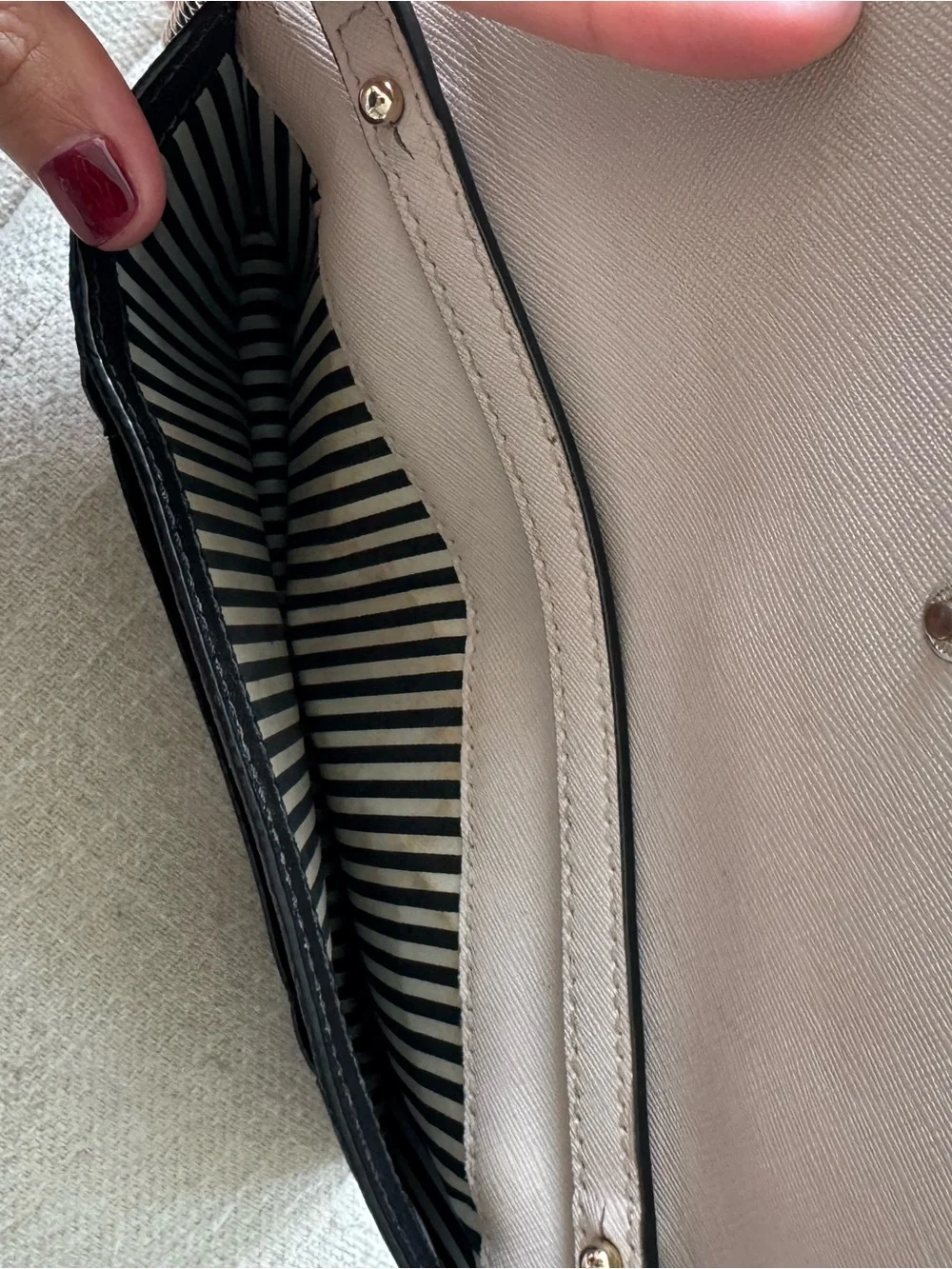 kate spade Two-Tone Chain Crossbody Bag - Black & Light Pink